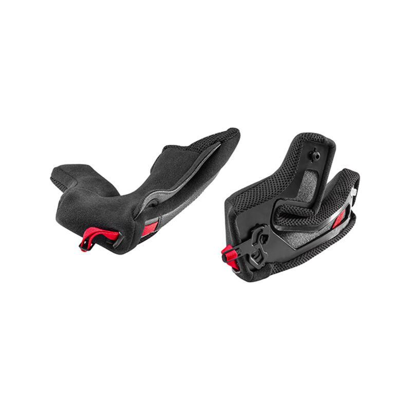 SP.CHEEK PADS.CLIMA COMFORT.M.BLACK-RED.NCOM.N80-8 - NOLAN