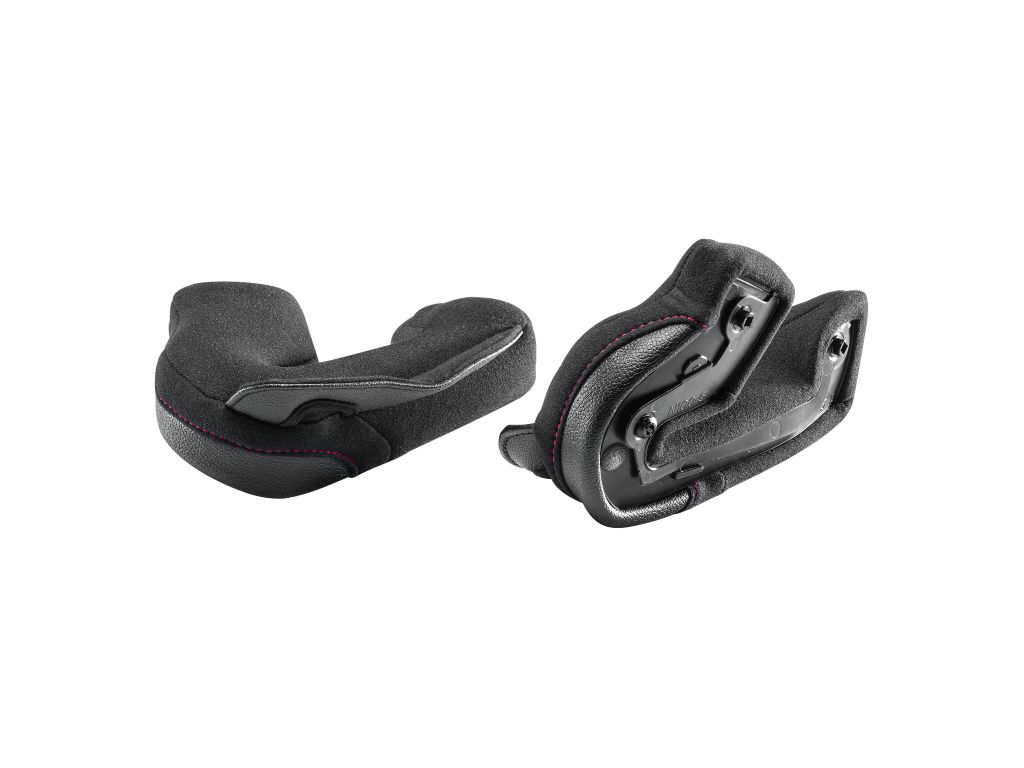 SP.CHEEK PADS.CLIMA COMFORT.M-L-XL-XXL.40MM.BLACK-RED.STD XL - NCOM.N100-5PLUS - NOLAN