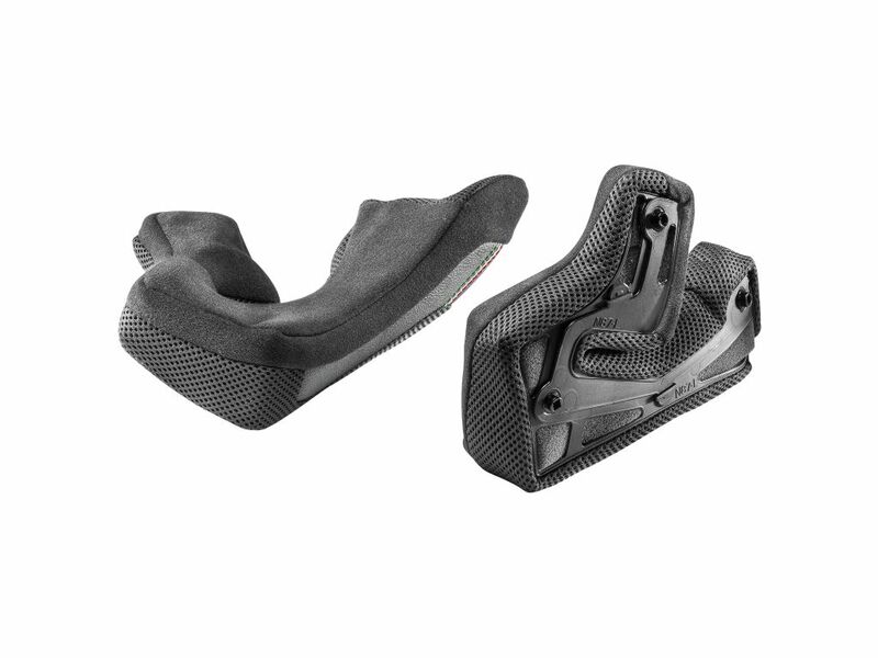 SP.CHEEK PADS.CLIMA COMFORT.XL.BLACK-RED.N60-5 - NOLAN