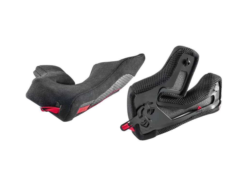 SP.CHEEK PADS.CLIMA COMFORT.XXXL.BLACK-RED.NCOM.N87PLUS - NOLAN