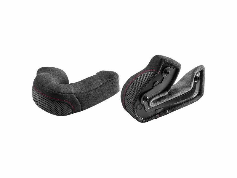 SP.CHEEK PADS.CLIMA COMFORT.S-M-L-XL.50MM.BLACK-RED.STD M-L - NCOM.N100-5 - NOLAN