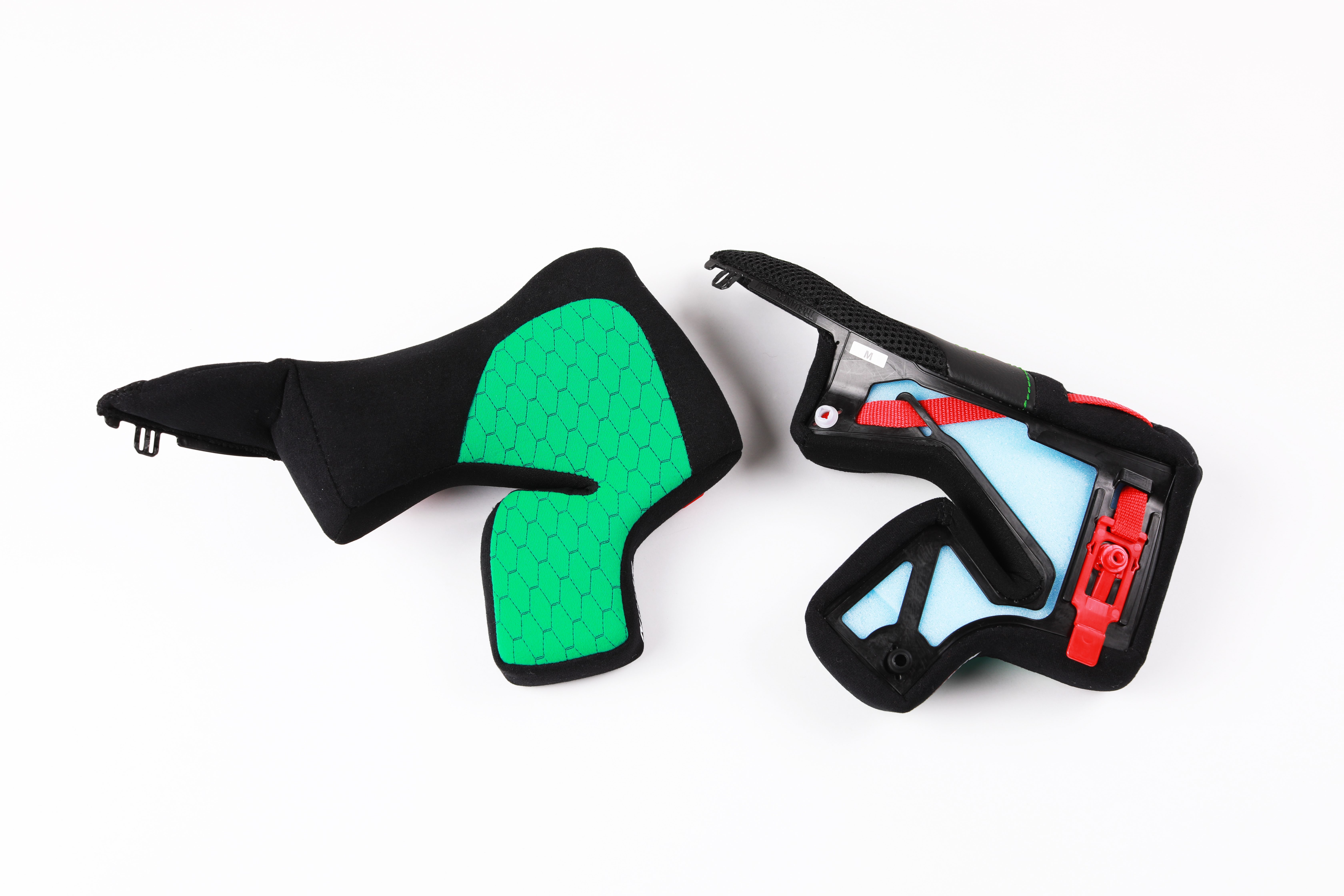 SP.CHEEK PADS.RACING.XL.40MM.GREEN.X804RSULTRA - NOLAN