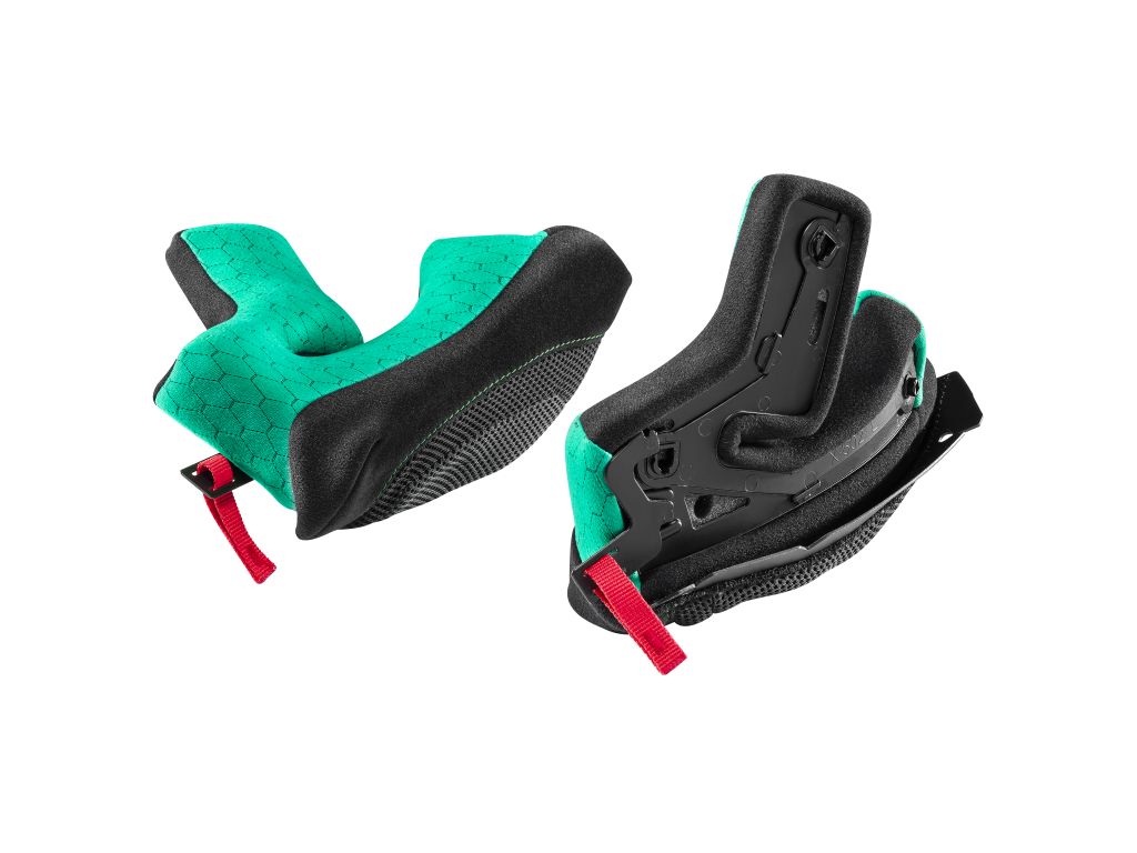 SP.CHEEK PADS.STEADYFIT.XL-XXL-XXXL.25 MM.GREEN.STD XXL .X502/ULTRA - NOLAN